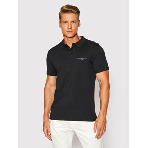 Tommy Hilfiger pánské černé polo tričko - XL (BDS)